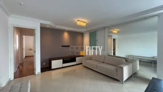 Apartamento com 3 Quartos para alugar, 124m² no Brooklin Paulista, São Paulo