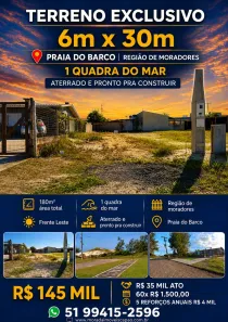 Lote/Terreno à venda, 180m² no , Capão da Canoa