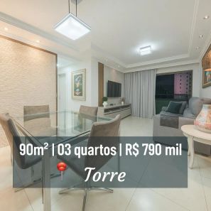 Apartamento com 3 Quartos à venda, 90m² no Torre, Recife