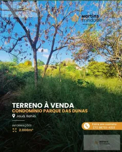 Lote/Terreno à venda, 2000m² no Jauá (Abrantes), Camaçari