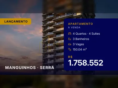 Apartamento com 4 Quartos à venda, 150m² no Manguinhos, Serra
