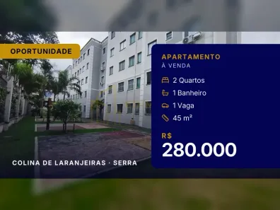 Apartamento com 2 Quartos à venda, 45m² no Colina de Laranjeiras, Serra