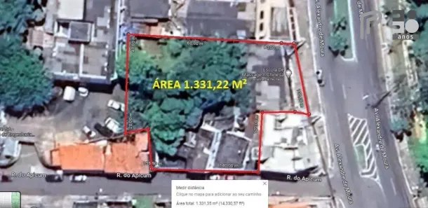 Lote/Terreno à venda, 1331m² no Apicum, São Luís