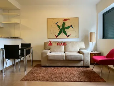Flat com 1 Quarto para alugar, 50m² no Itaim Bibi, São Paulo