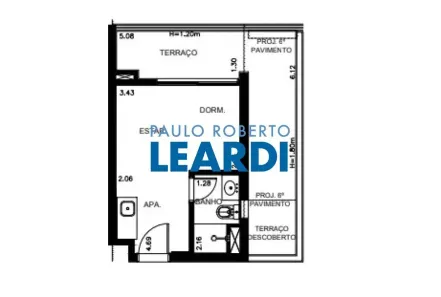 Apartamento com 1 Quarto à venda, 33m² no Santo Amaro, São Paulo
