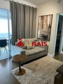 Flat com 1 Quarto para alugar, 42m² no Cidade Monções, São Paulo