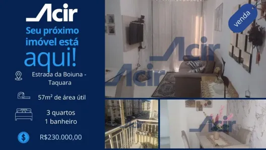 Apartamento com 3 Quartos à venda, 60m² no Taquara, Rio de Janeiro