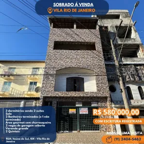 Sobrado com 3 Quartos à venda, 120m² no Vila Rio de Janeiro, Guarulhos