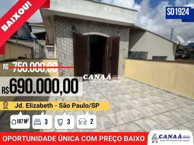 Sobrado com 3 Quartos à venda, 187m² no Jardim Elizabeth, São Paulo