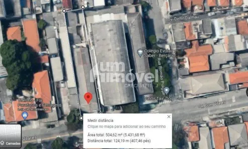 Lote/Terreno à venda, 505m² no Vila das Mercês, São Paulo