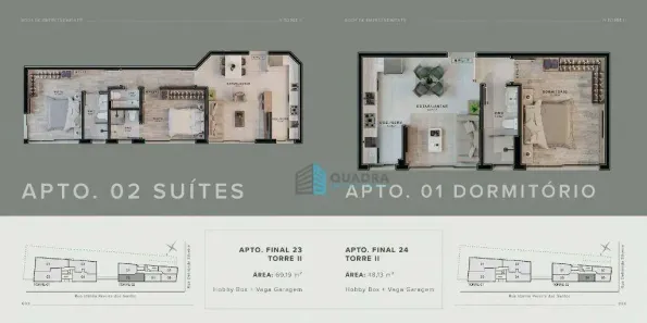 Apartamento com 2 Quartos à venda, 69m² no Agronômica, Florianópolis