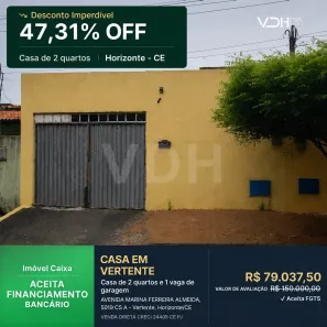 Casa com 2 Quartos à venda, 53m² no Queimadas, Horizonte