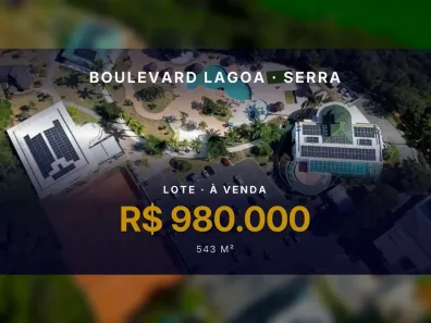 Lote/Terreno à venda, 543m² no Boulevard Lagoa, Serra