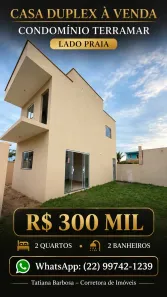 Sobrado com 2 Quartos à venda, 11m² no Terramar (Tamoios), Cabo Frio