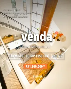 Casa de Condomínio com 3 Quartos à venda, 259m² no Monte Alegre, São Miguel do Gostoso