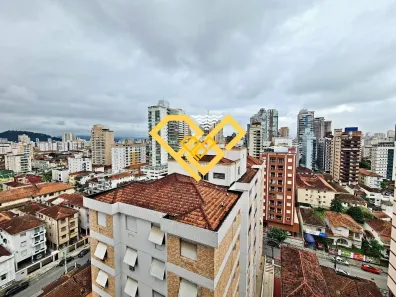 Apartamento com 3 Quartos para alugar, 135m² no Pompéia, Santos