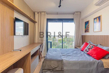 Apartamento com 1 Quarto para alugar, 23m² no Brooklin Paulista, São Paulo