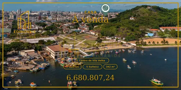 Casa com 5 Quartos à venda, 342m² no Centro de Vila Velha, Vila Velha