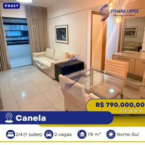 Apartamento com 2 Quartos à venda, 78m² no Canela, Salvador