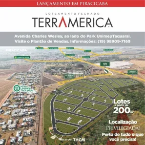 Lote/Terreno à venda, 200m² no Taquaral, Piracicaba