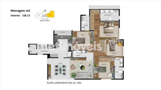 Apartamento com 4 Quartos à venda, 126m² no Santo Antônio, Belo Horizonte