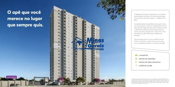 Apartamento com 2 Quartos à venda, 36m² no Reserva Vale Real, São José dos Campos