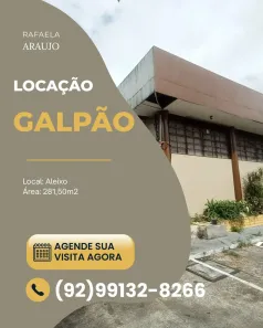 Galpão/Depósito/Armazém para alugar, 281m² no Aleixo, Manaus