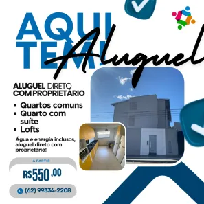 Kitnet com 1 Quarto para alugar, 26m² no Setor Sol Nascente, Goiânia