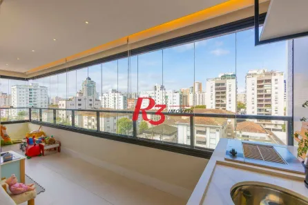 Apartamento com 3 Quartos à venda, 116m² no Ponta da Praia, Santos