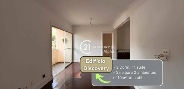 Apartamento com 3 Quartos à venda, 110m² no Alphaville Centro Industrial e Empresarial/Alphaville., Barueri