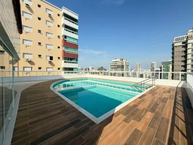 Apartamento com 2 Quartos para alugar, 76m² no Guilhermina, Praia Grande
