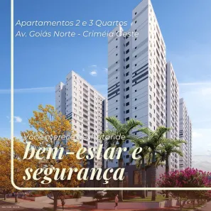 Apartamento com 2 Quartos à venda, 58m² no Setor Criméia Oeste, Goiânia
