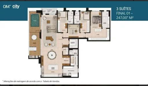 Apartamento com 3 Quartos à venda, 247m² no Setor Marista, Goiânia