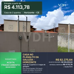 Casa com 2 Quartos à venda, 63m² no Dourado, Horizonte