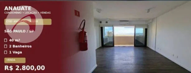 Sala Comercial para alugar, 41m² no Vila Romana, São Paulo