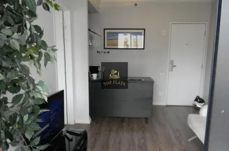 Flat com 1 Quarto para alugar, 34m² no Indianópolis, São Paulo