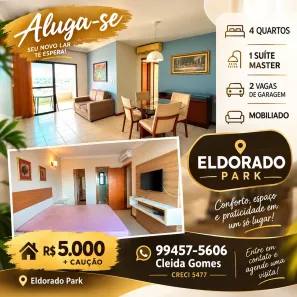 Apartamento com 4 Quartos para alugar, 110m² no Tarumã, Manaus