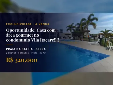 Casa com 2 Quartos à venda, 46m² no Praia da Baleia, Serra