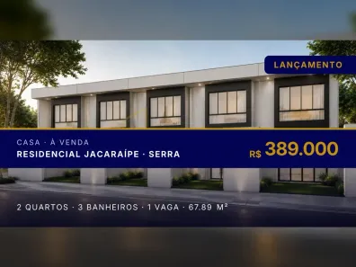 Casa com 2 Quartos à venda, 67m² no Residencial Jacaraípe, Serra