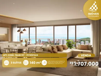 Apartamento com 3 Quartos à venda, 140m² no Petrópolis, Natal