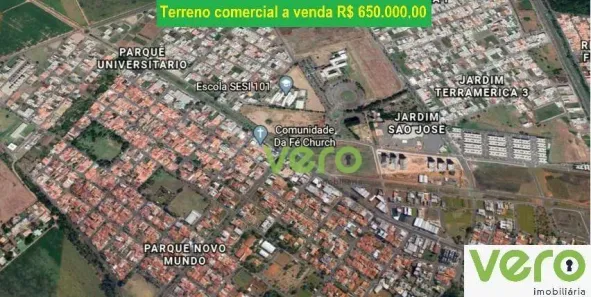 Lote/Terreno à venda, 516m² no Parque Universitário, Americana