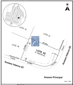 Lote/Terreno à venda, 252m² no Vila Rivabem, Campo Largo