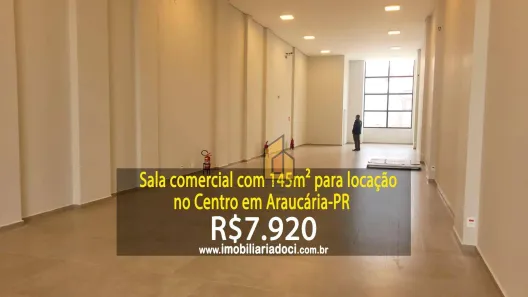 Sala Comercial para alugar, 145m² no Centro, Araucária