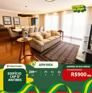 Apartamento com 3 Quartos à venda, 239m² no Centro, Piracicaba
