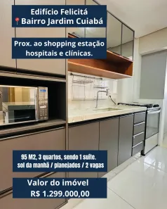Apartamento com 3 Quartos à venda, 96m² no Jardim Cuiabá, Cuiabá