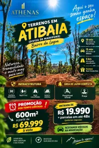 Lote/Terreno à venda, 600m² no Centro, Atibaia