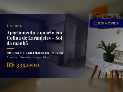Apartamento com 2 Quartos à venda, 46m² no Colina de Laranjeiras, Serra