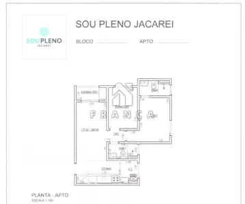Apartamento com 2 Quartos à venda, 54m² no Jardim Marcondes, Jacareí
