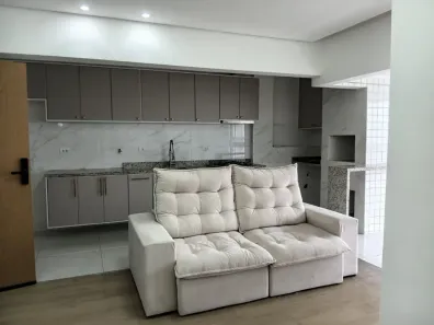 Apartamento com 2 Quartos para alugar, 72m² no Guilhermina, Praia Grande