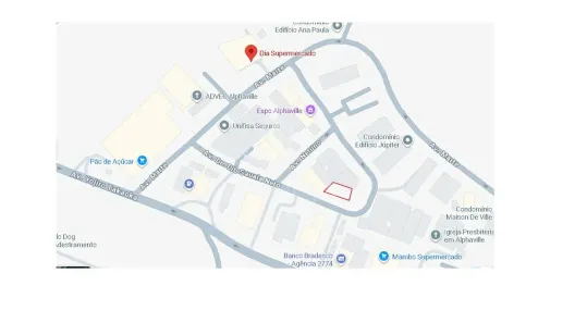 Lote/Terreno para venda ou aluguel, 619m² no Alphaville, Santana de Parnaíba